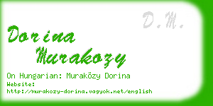 dorina murakozy business card