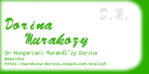 dorina murakozy business card